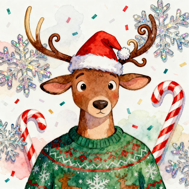 Ugly Sweater Drawings - Made With AI gallery