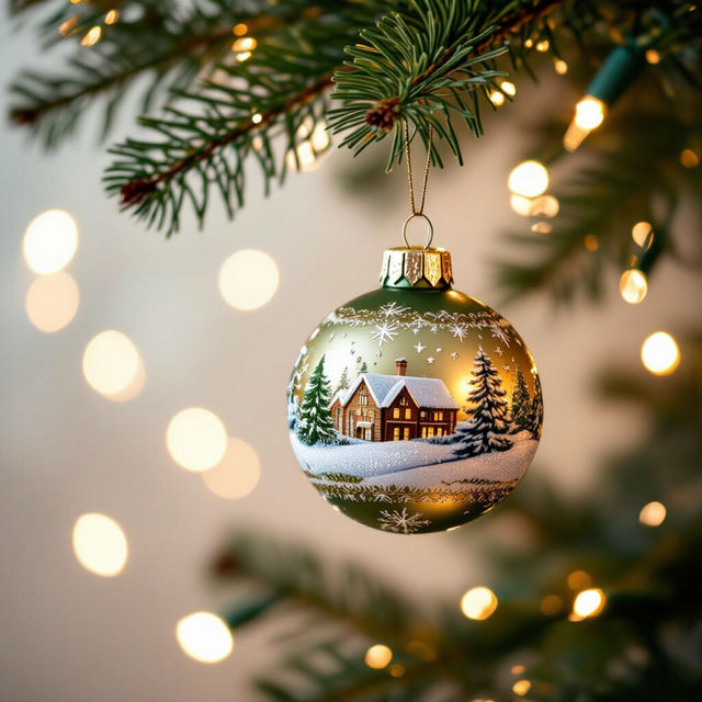 Christmas Ornament Pictures - AI Generated gallery