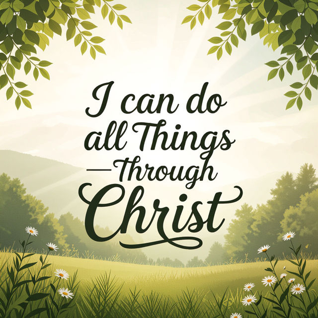 I Can Do All Things Through Christ Wallpaper gallery
