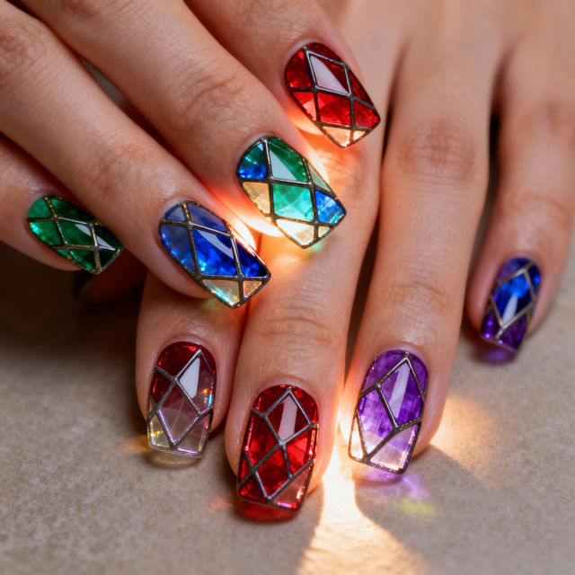 Stained Glass Nail Art Gallery gallery