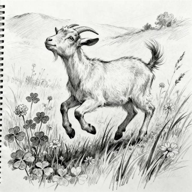 Drawing Of A Goat gallery