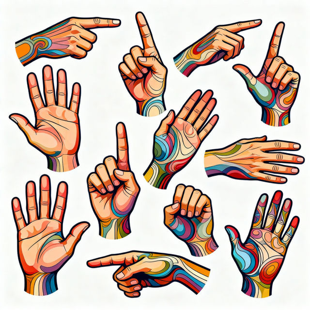 Hand Clip Art - AI Generated gallery