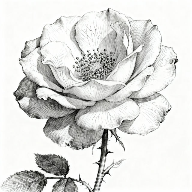 Flower Sketch Ideas - AI Generated gallery