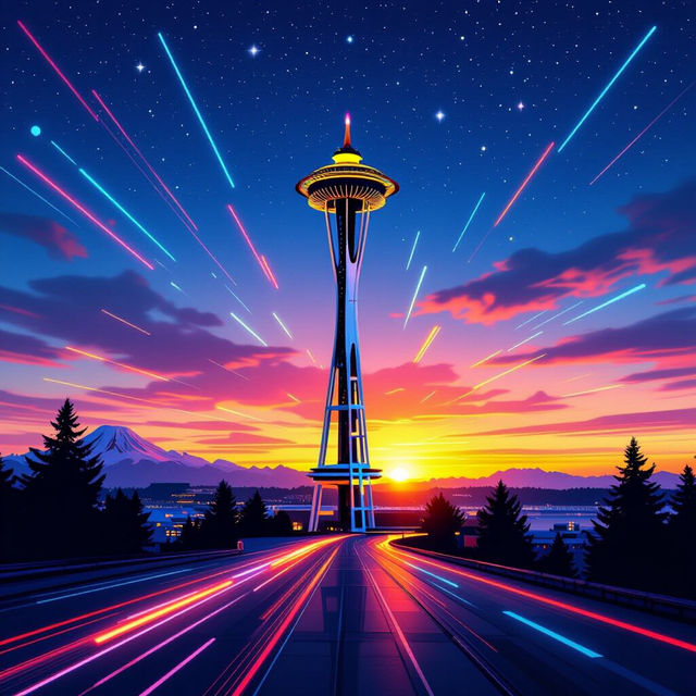 Space Needle Pictures - AI Generated gallery