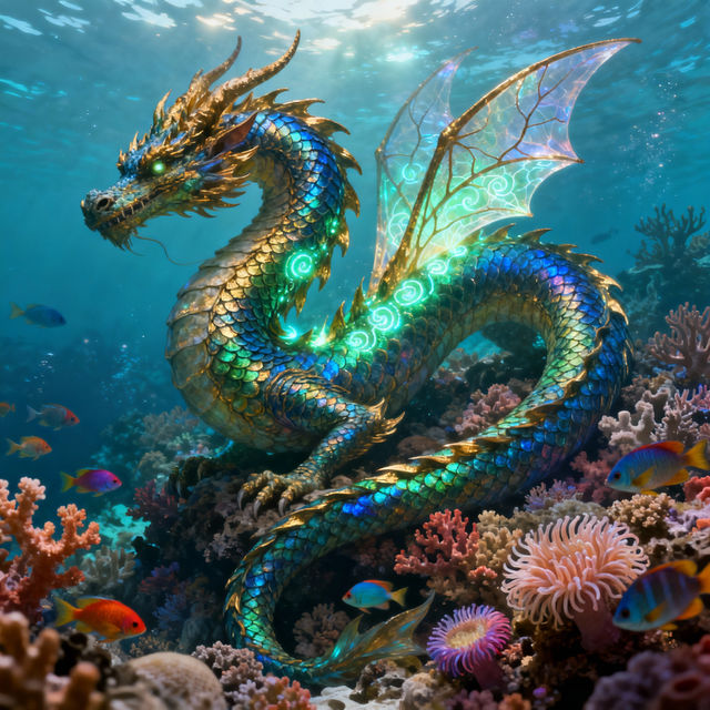 Sea Dragon Drawings - AI Generated gallery
