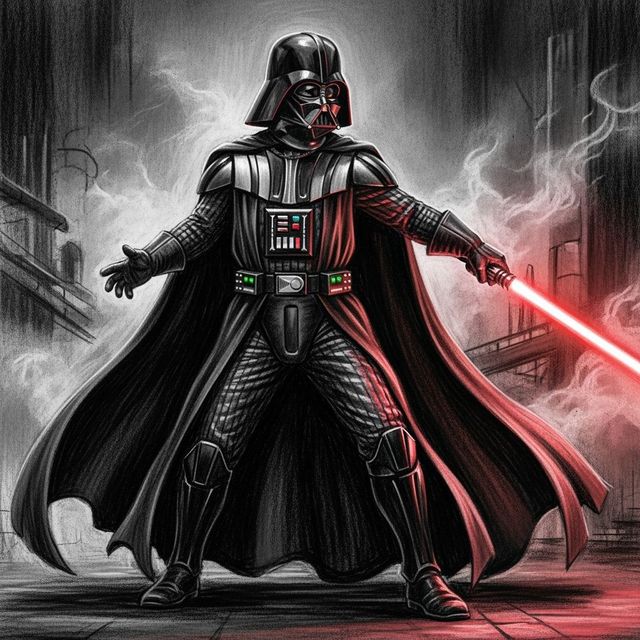 Darth Vader Drawings Created with AI gallery