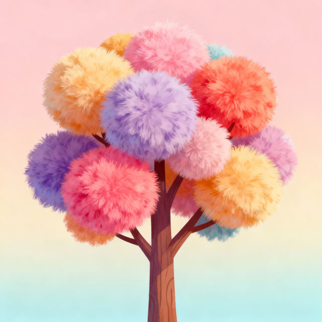 Pom Trees Drawings - Created With AI gallery