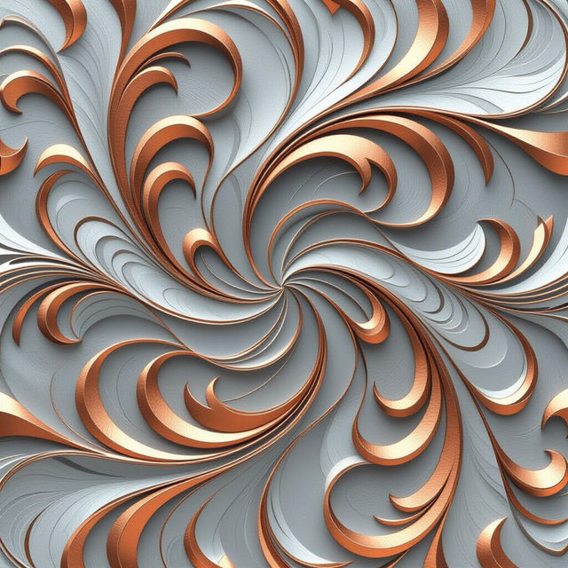 Light Grey and Copper Wallpaper - AI Generated gallery