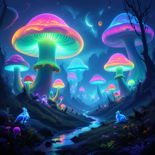 Explore Stunning Trippy Mushroom Art gallery