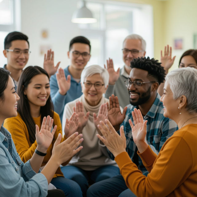 Pictures Of Sign Language - AI Generated gallery