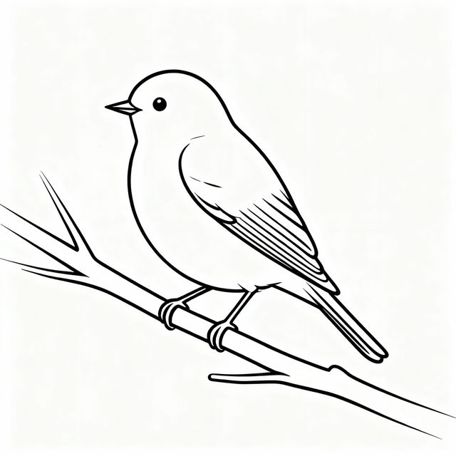 Bird Simple Drawing gallery