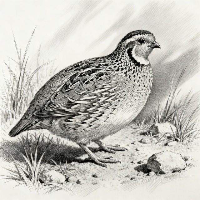 Quail Drawing gallery