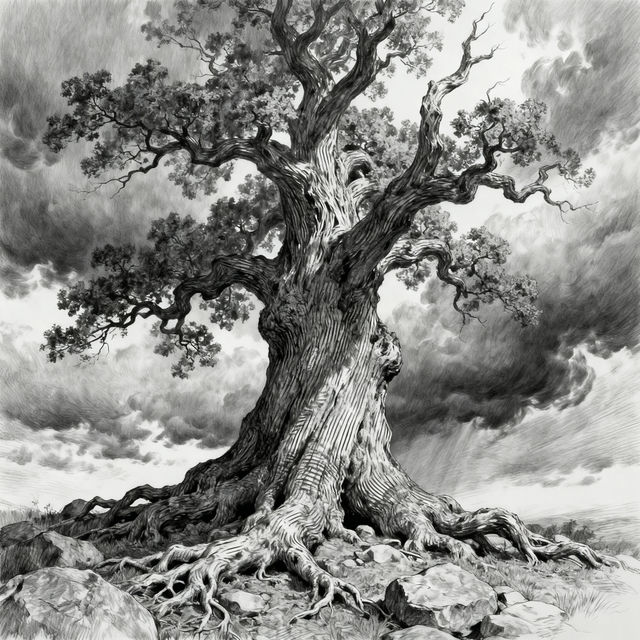 Drawings Of A Tree gallery