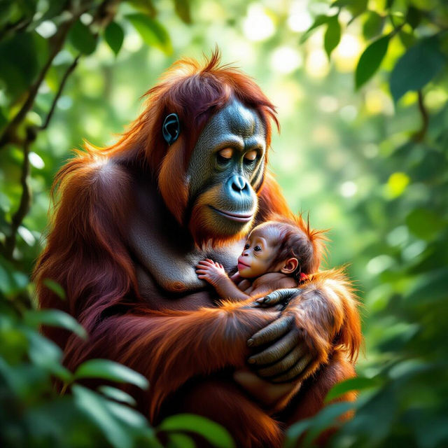 Orangutan Pictures - AI Generated gallery