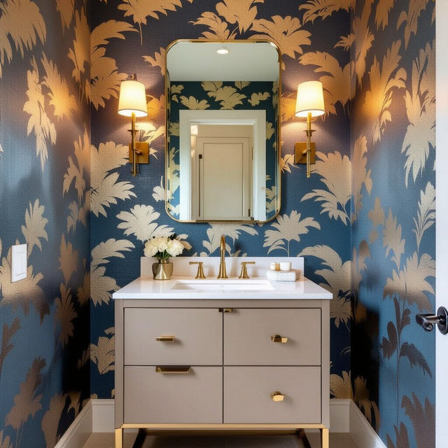 Wallpaper For Powder Room gallery