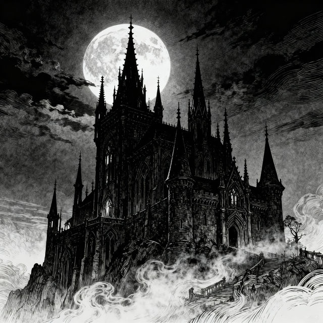 Dark Drawing Art - AI Generated gallery