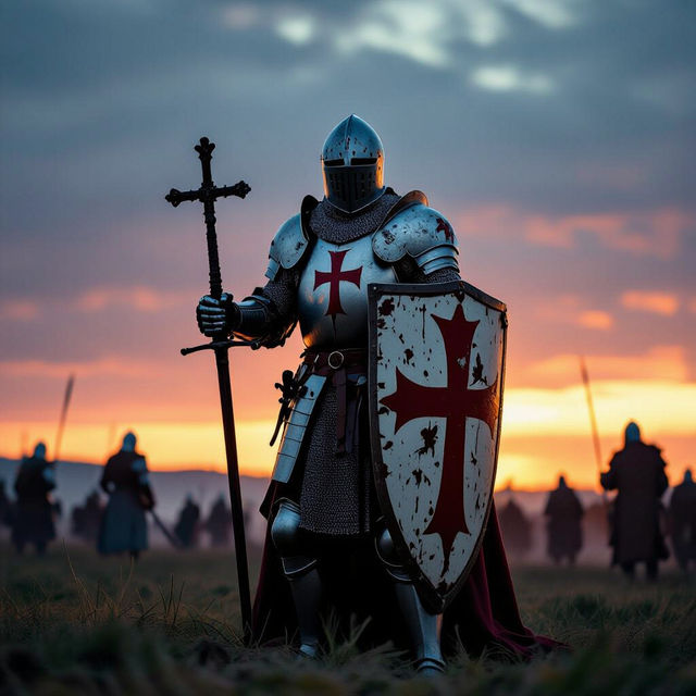 Templar Knight Art - AI Generated gallery