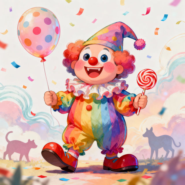 Cute Clown Drawings - Made With AI gallery