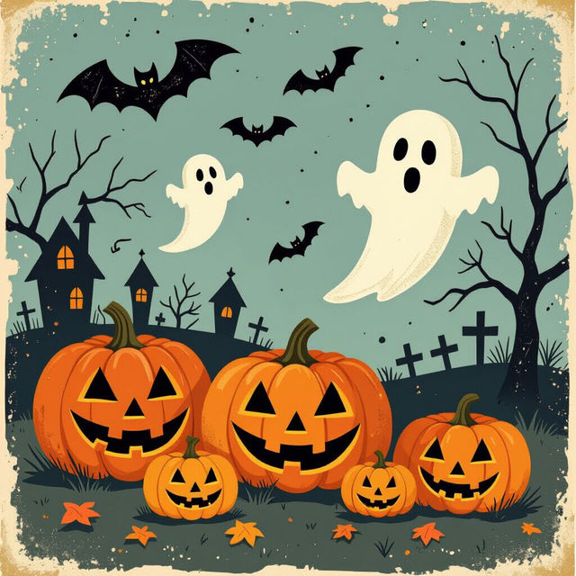 Retro Vintage Halloween Wallpaper gallery