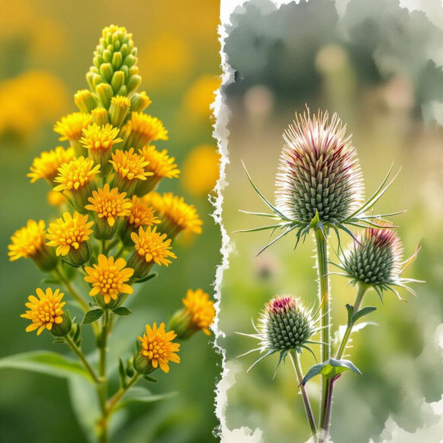Ragweed Vs Goldenrod Images - AI Generated gallery