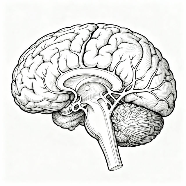 Drawing Of A Brain gallery
