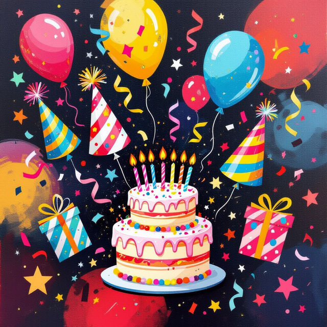 Happy Birthday Art - Made With AI gallery