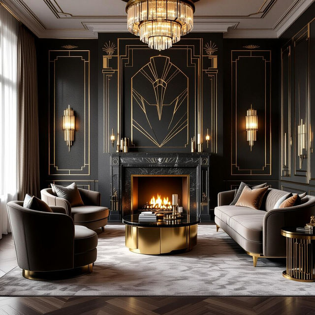 Art Deco Living Room Ideas gallery