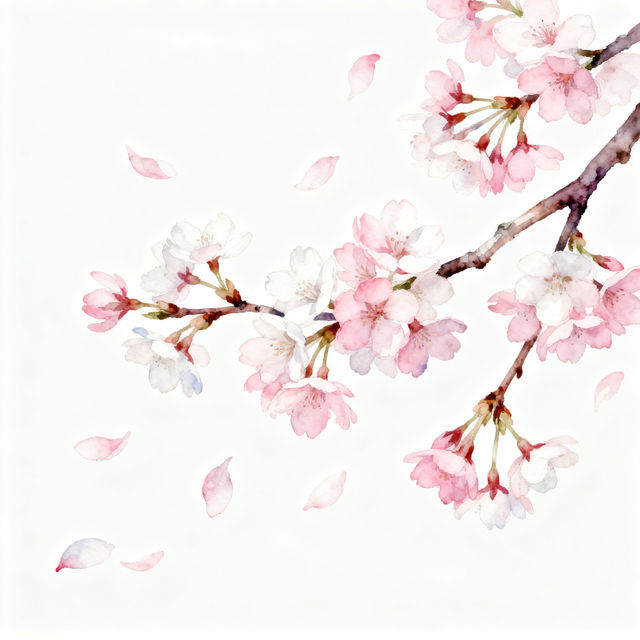 Cherry Blossom Clip Art - AI Generated gallery