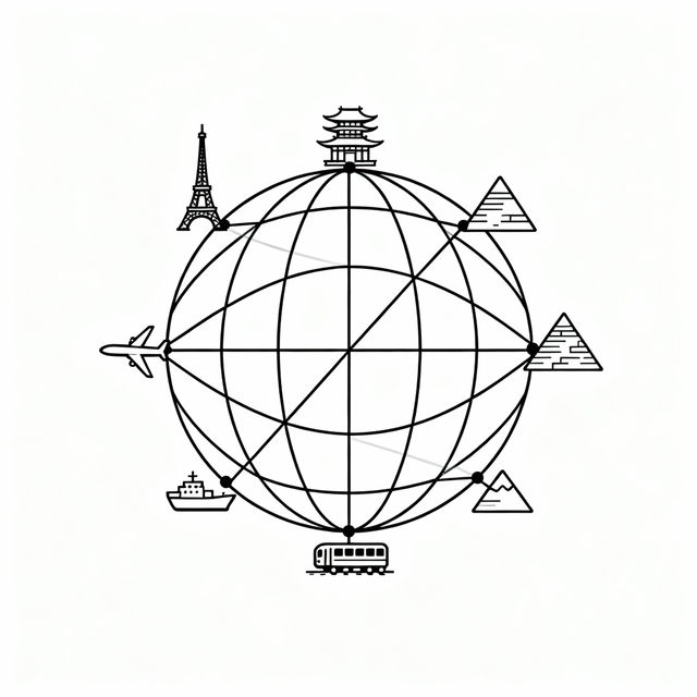 Globalization Drawings - AI Generated gallery