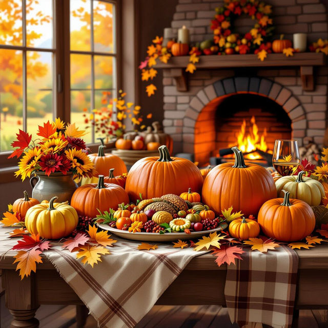 Thanksgiving Wallpaper - Made With AI gallery