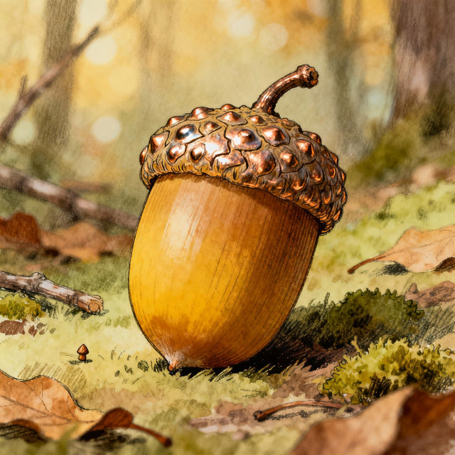 Acorn Drawings - AI Generated Art gallery