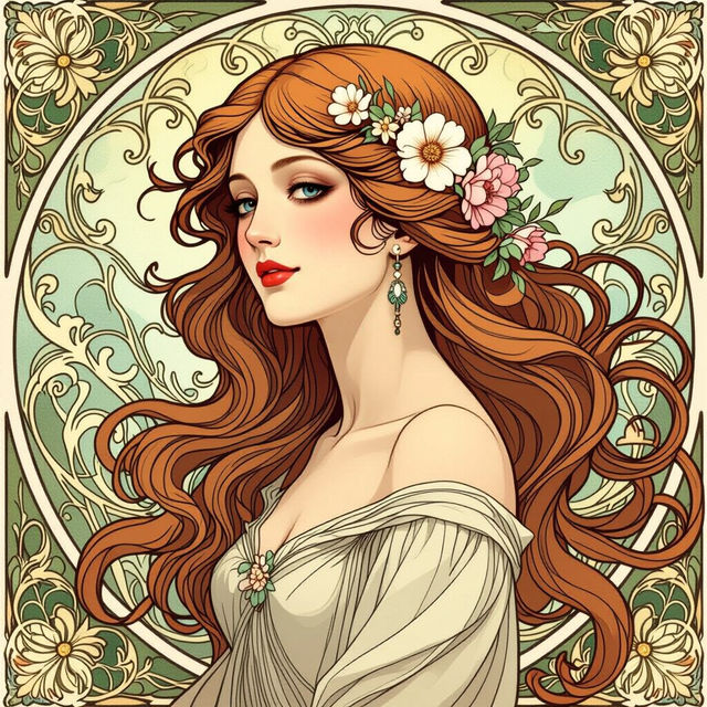 Art Nouveau Art - Made With AI gallery