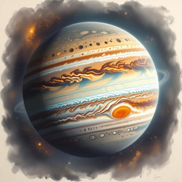Jupiter Drawings - AI Art gallery