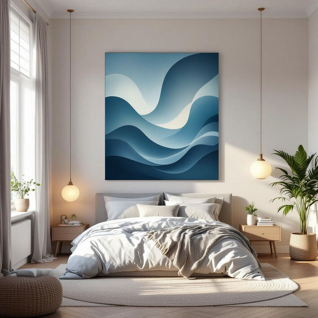 Create Stunning Bedroom Wall Art with AI gallery