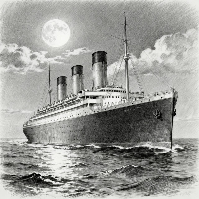 Titanic Drawings - AI Generated gallery