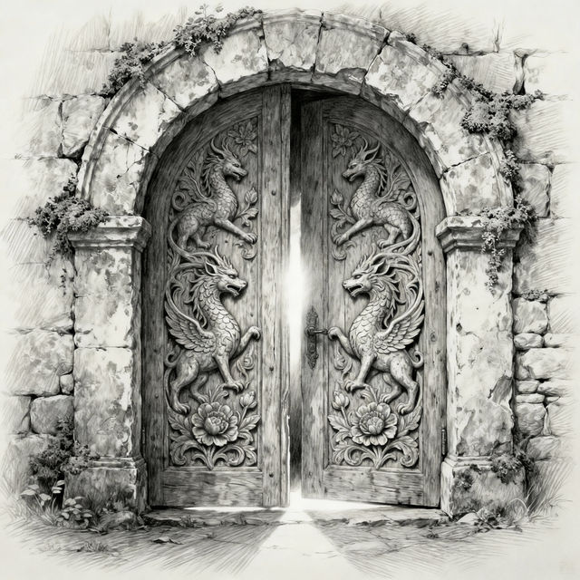 Drawing Of A Door gallery
