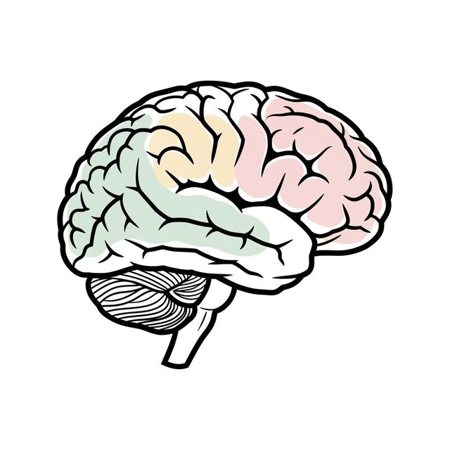 Easy Brain Drawings Created With AI gallery
