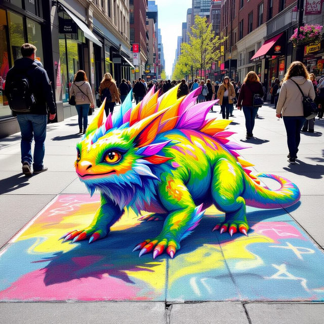 Sidewalk Art - Made With AI gallery