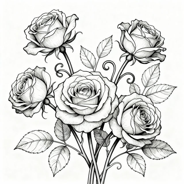 Floral Line Art gallery