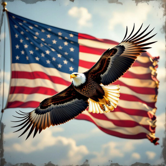 High Resolution American Flag Eagle Wallpapers gallery