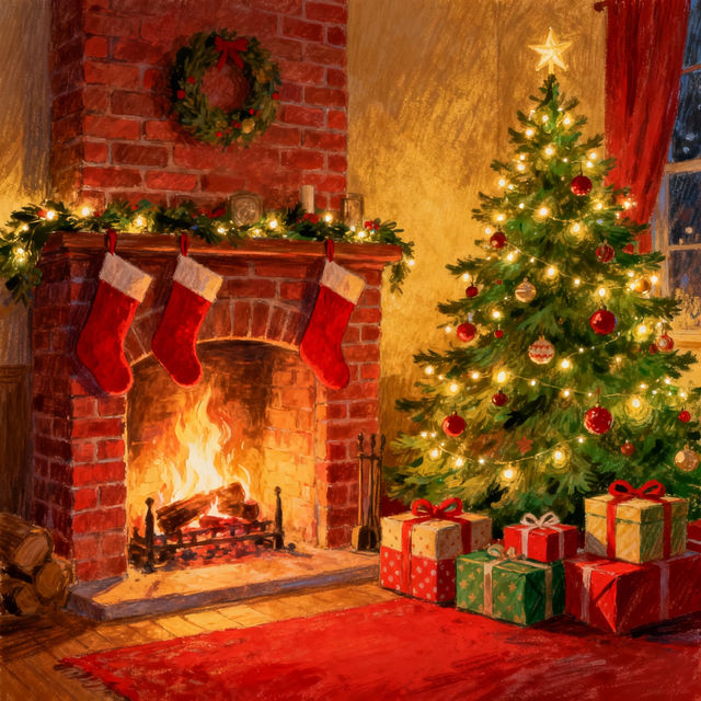 Christmas Drawing Pictures - AI Generated gallery