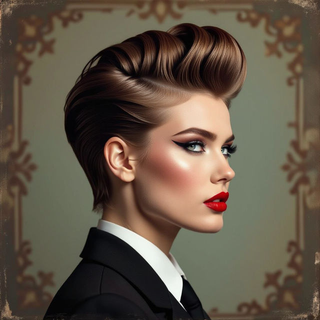 Pompadour Hairstyle Images gallery