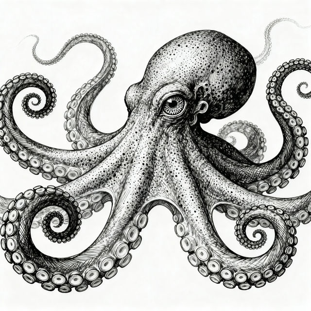 Octopus Drawing gallery