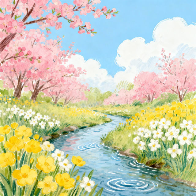 Easy Spring Drawings gallery