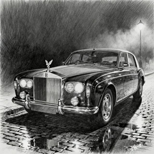 Rolls Royce Drawings - AI Generated gallery
