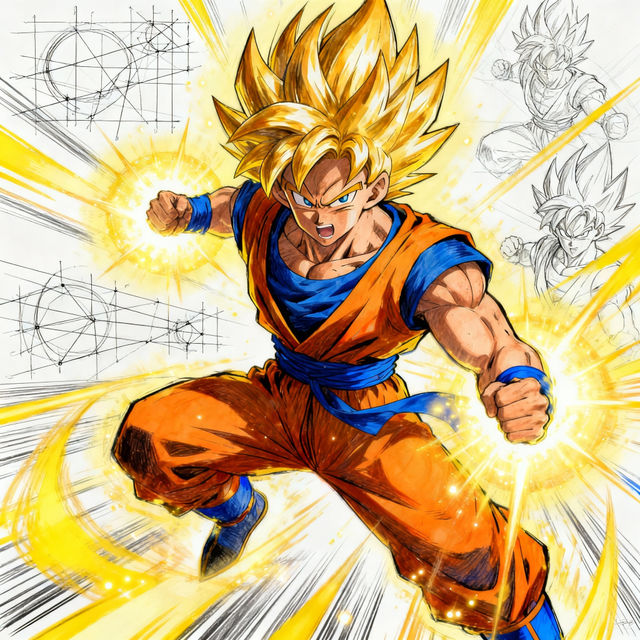 Goku Drawing Step By Step gallery