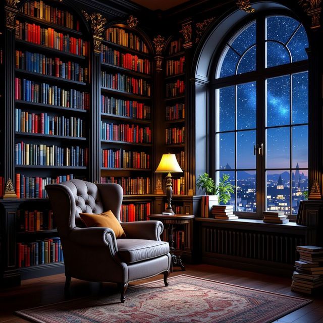 Bookshelf Wallpaper - Made With AI gallery