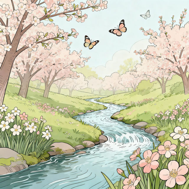 Spring Easy Drawings gallery