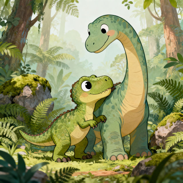 Cute Dinosaur Drawings - Made With AI gallery
