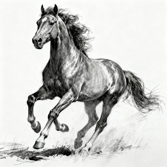 Horse Drawing Tutorial - AI Generated Art gallery